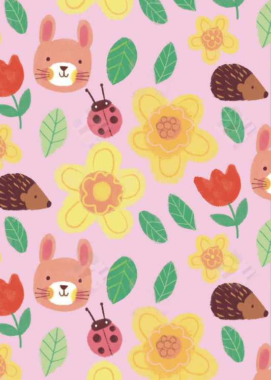 Woodland Creatures Children's Pattern by Fhiona Galloway for Pure Art Licensing and Surface Design Agency