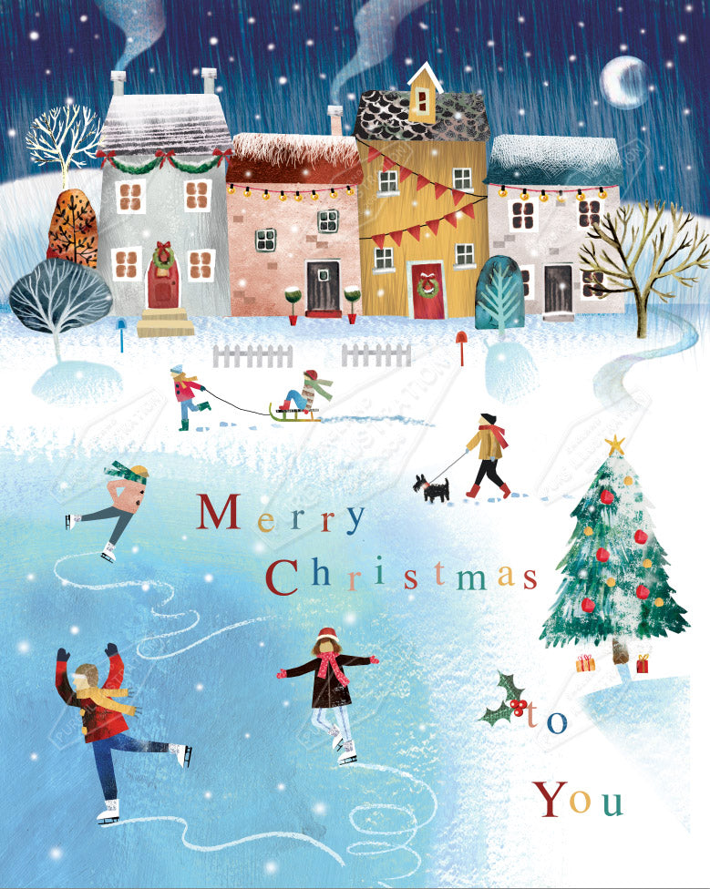 00035624DEV - Deva Evans is represented by Pure Art Licensing Agency - Christmas Greeting Card Design