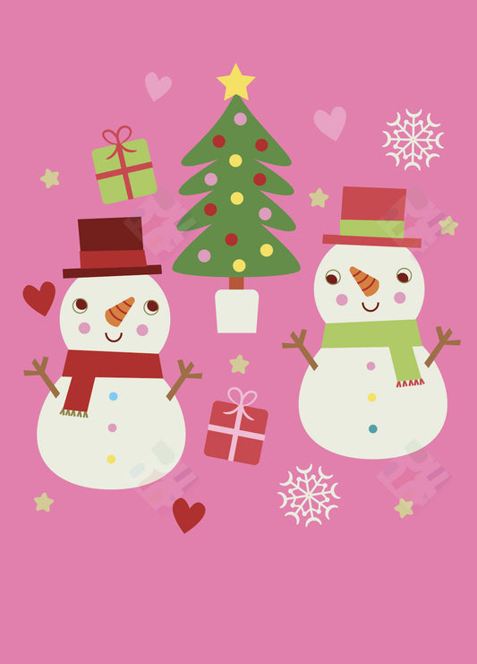 Children's Snowmen Design by Fhiona Galloway for Pure Art Licensing Agency 