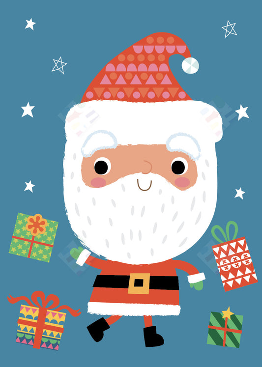 Christmas Santa character by Fhiona Gallway for Pure Art Licensing Agency