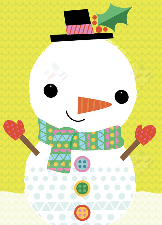 Christmas Snowman design for Kids by Fhiona Galloway for Pure Art Licensing Agency and Surface Design Studio