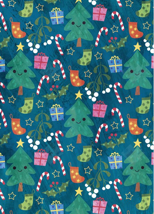 Christmas Tree Pattern by Fhiona Galloway for Pure Art Licensing Agency