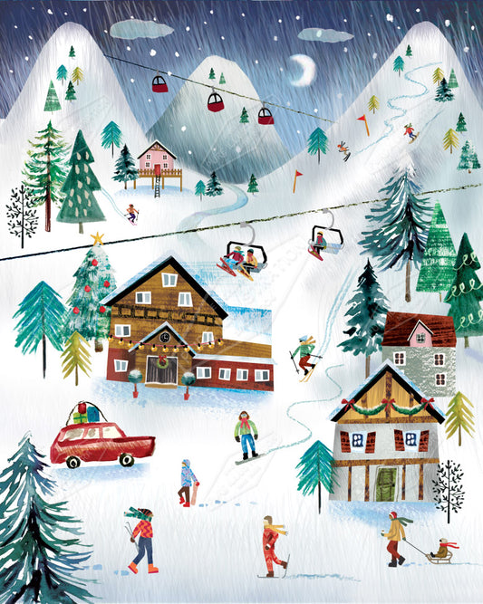 00035640DEV - Deva Evans is represented by Pure Art Licensing Agency - Christmas Greeting Card Design