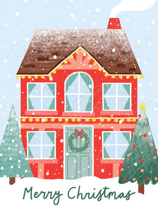 00035644LBR- Leah Brideaux is represented by Pure Art Licensing Agency - Christmas Greeting Card Design