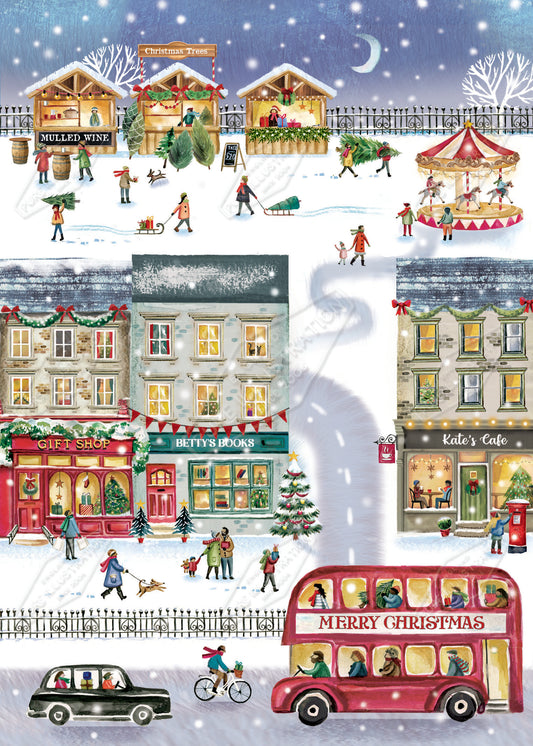 00035691DEV - Deva Evans is represented by Pure Art Licensing Agency - Christmas Greeting Card Design