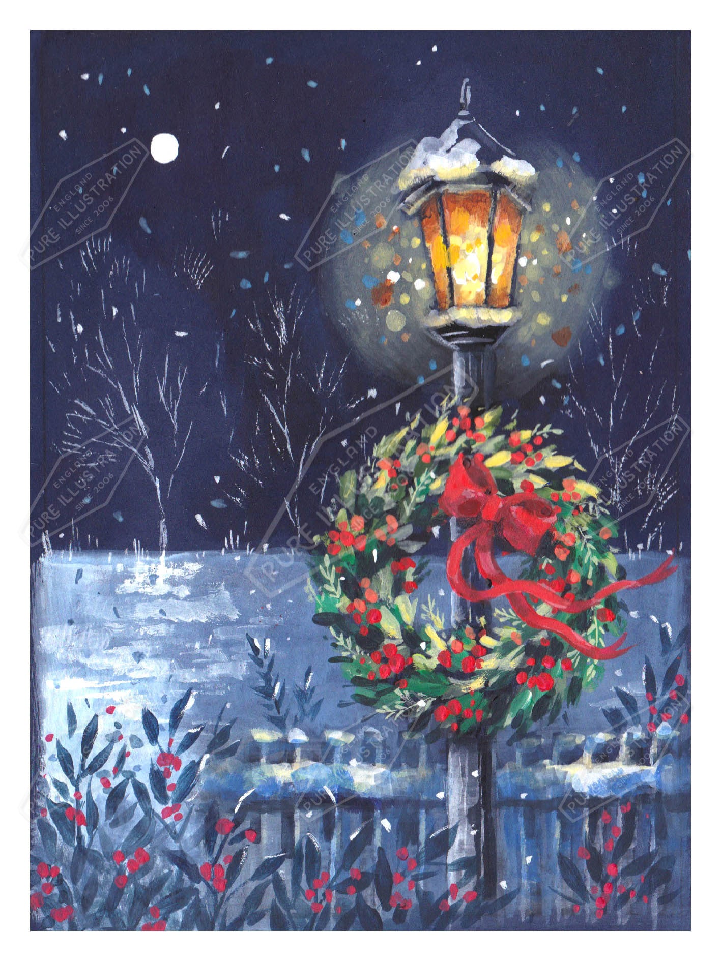 00035714AMA - Ally Marie is represented by Pure Art Licensing Agency - Christmas Greeting Card Design