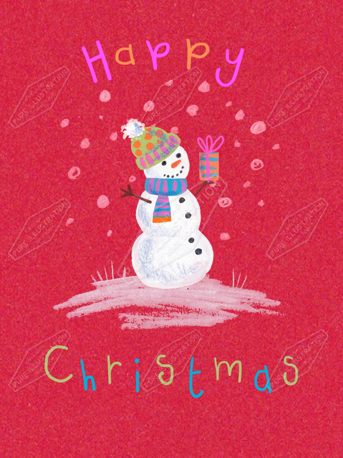 00035730AMA - Ally Marie is represented by Pure Art Licensing Agency - Christmas Greeting Card Design