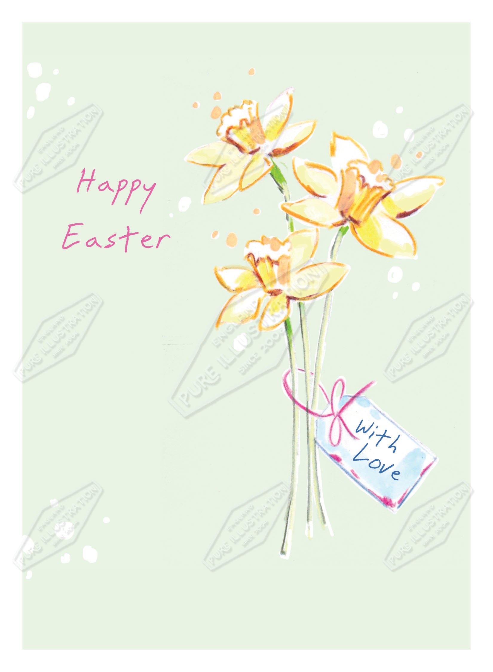 00035750AMA - Ally Marie is represented by Pure Art Licensing Agency - Easter Greeting Card Design