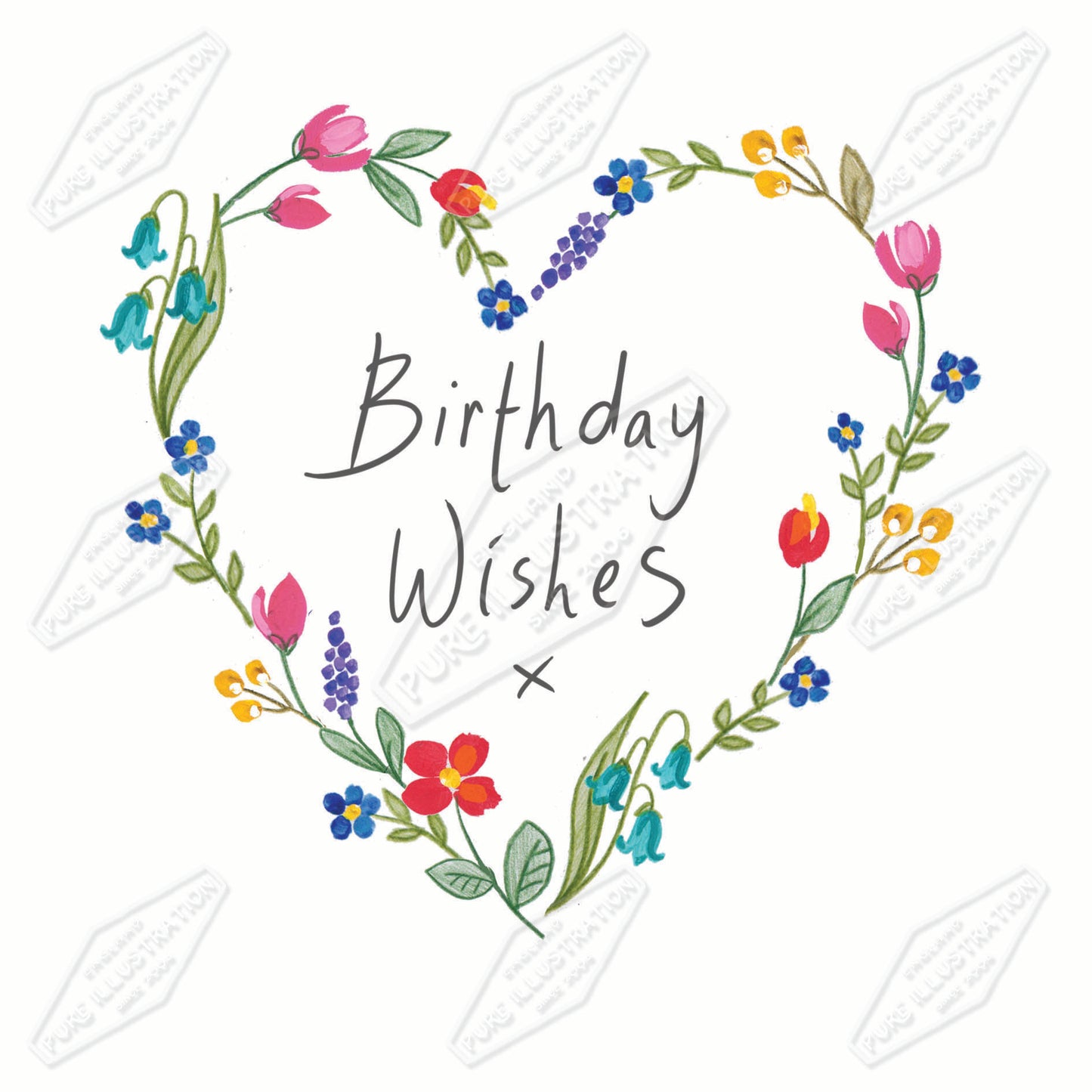 00035753AMA - Ally Marie is represented by Pure Art Licensing Agency - Birthday Greeting Card Design