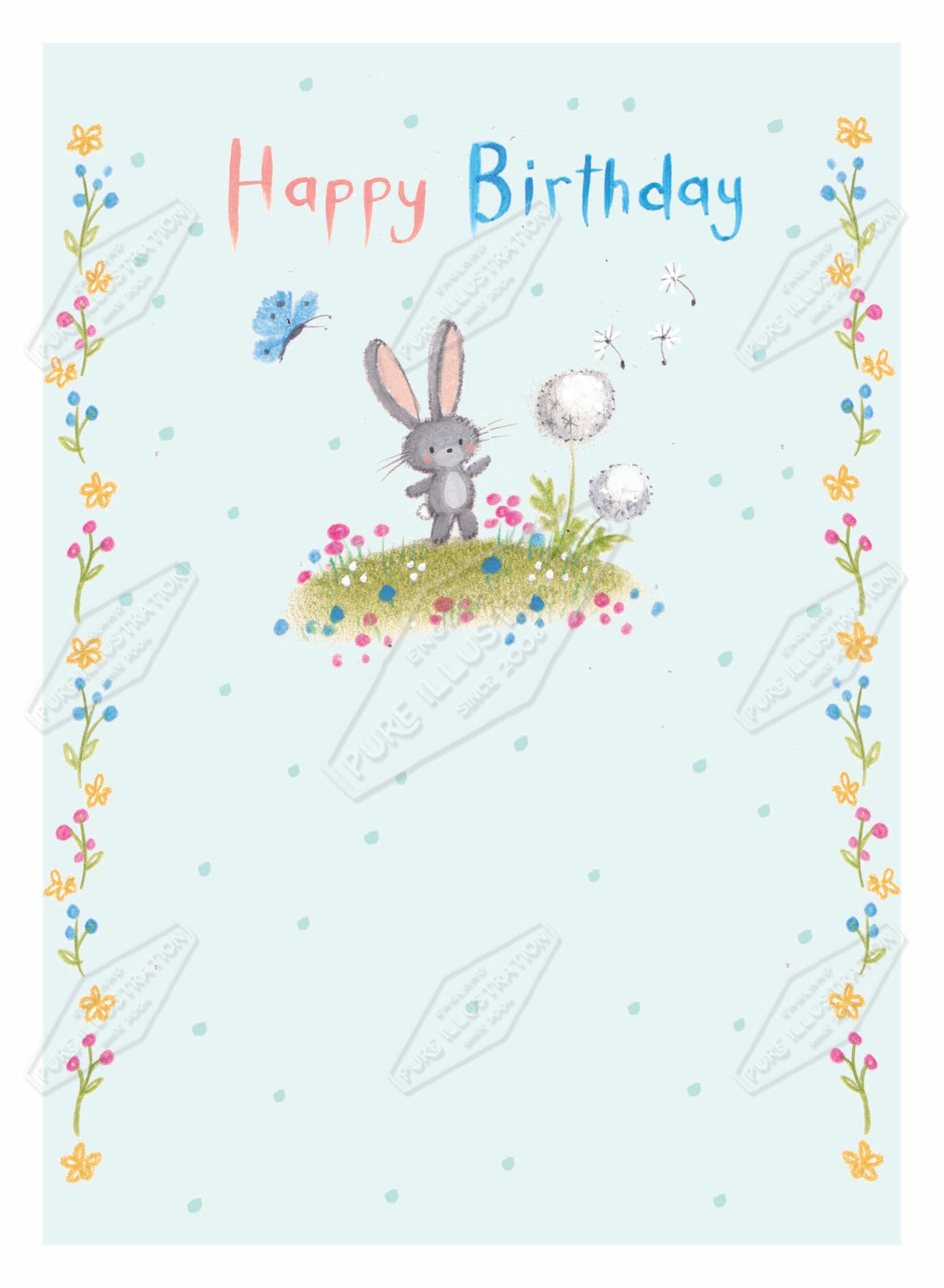 00035765AMA - Ally Marie is represented by Pure Art Licensing Agency - Birthday Greeting Card Design