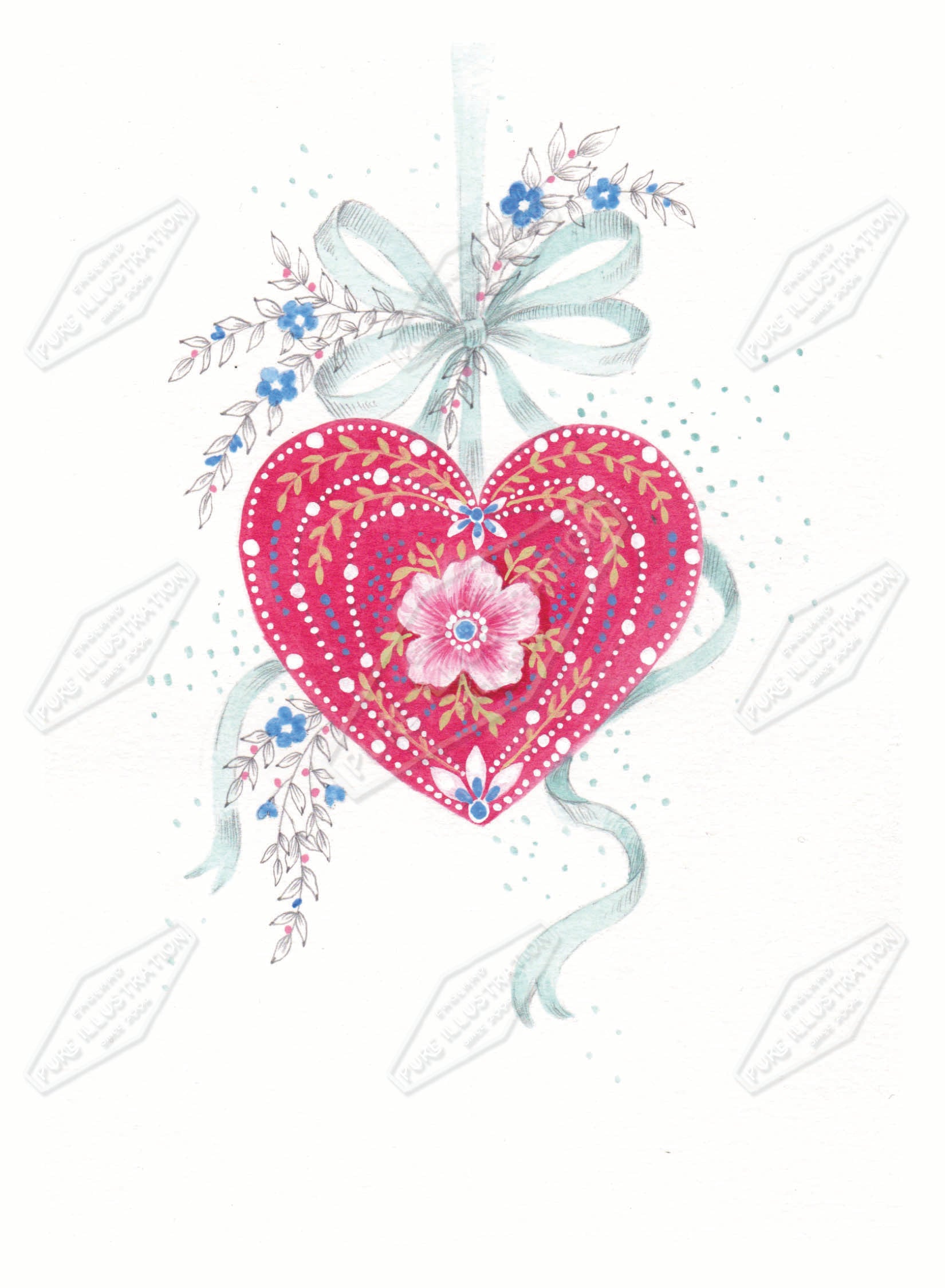00035769AMA - Ally Marie is represented by Pure Art Licensing Agency - Valentine's Day Greeting Card Design