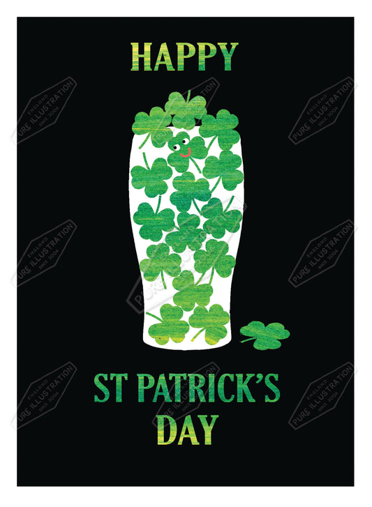 00035796AMA - Ally Marie is represented by Pure Art Licensing Agency - St Patrick's Day Greeting Card Design