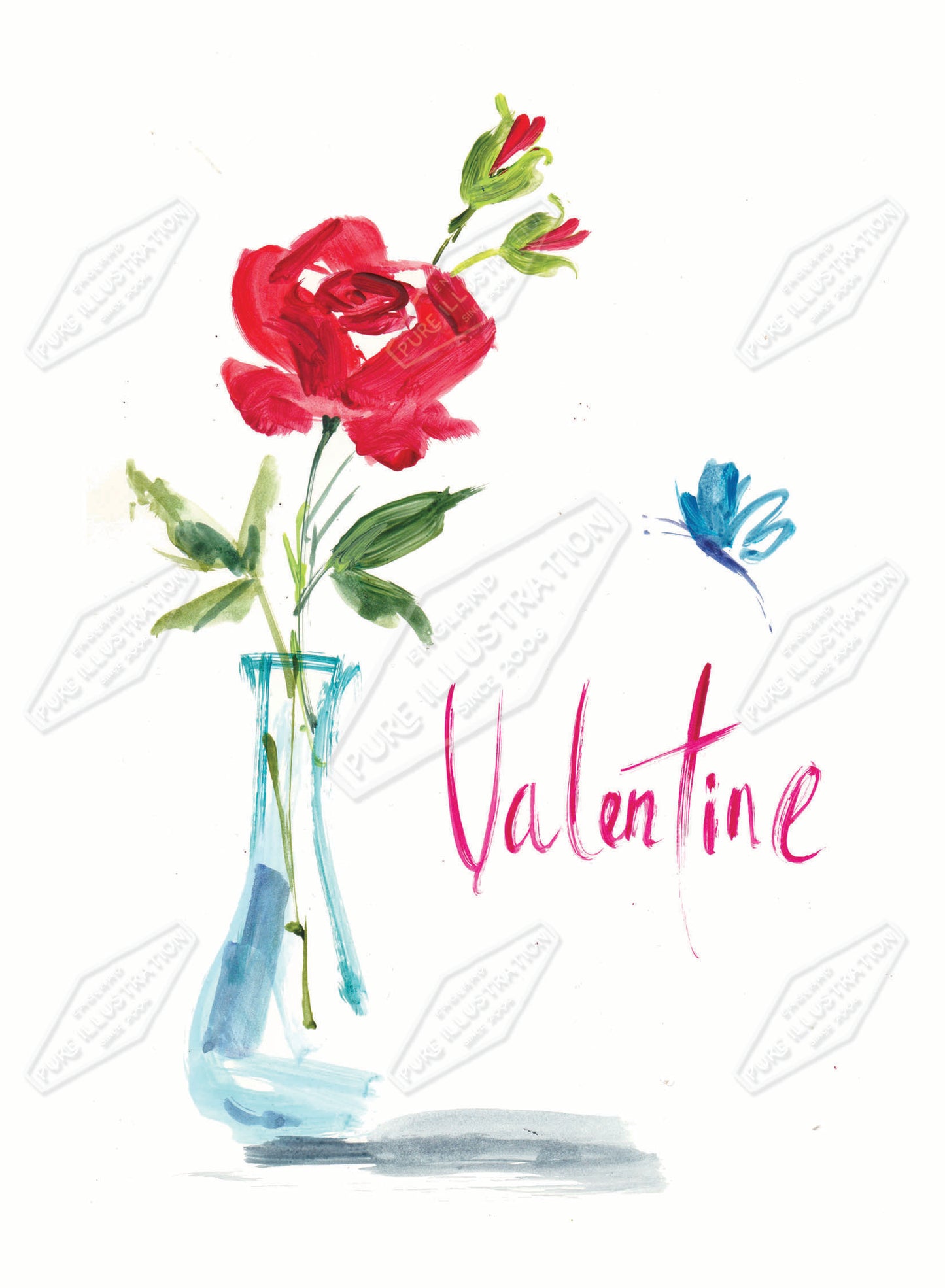 00035811AMA - Ally Marie is represented by Pure Art Licensing Agency - Valentine's Day Greeting Card Design