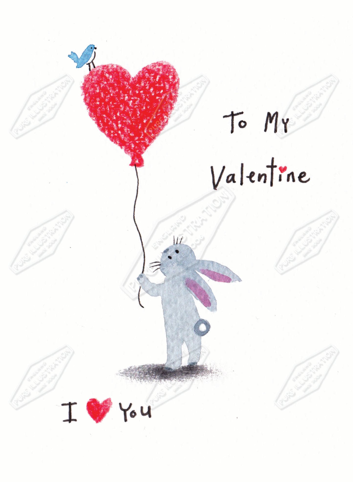 00035813AMA - Ally Marie is represented by Pure Art Licensing Agency - Valentine's Day Greeting Card Design