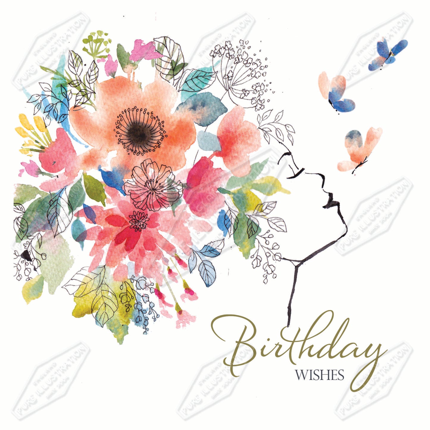 00035817AMA - Ally Marie is represented by Pure Art Licensing Agency - Birthday Greeting Card Design