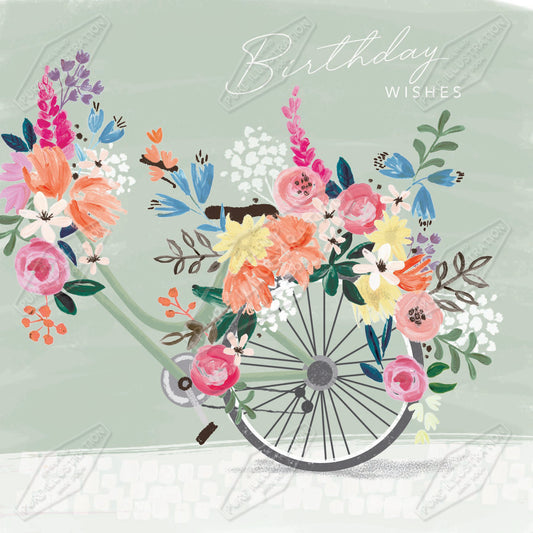 00035827SLA- Sarah Lake is represented by Pure Art Licensing Agency - Birthday Greeting Card Design
