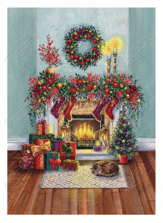 00035839AMA - Ally Marie is represented by Pure Art Licensing Agency - Christmas Greeting Card Design