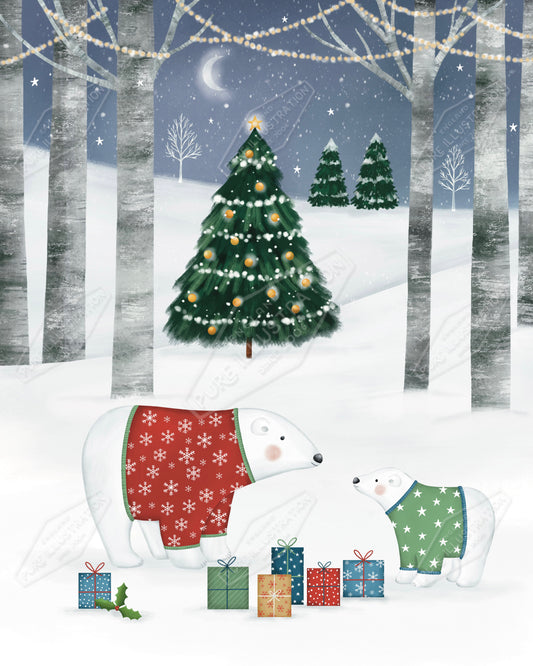 00035849AAI - Anna Aitken is represented by Pure Art Licensing Agency - Christmas Greeting Card Design
