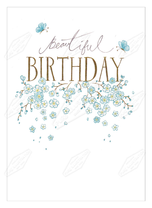 00035863AMA - Ally Marie is represented by Pure Art Licensing Agency - Birthday Greeting Card Design