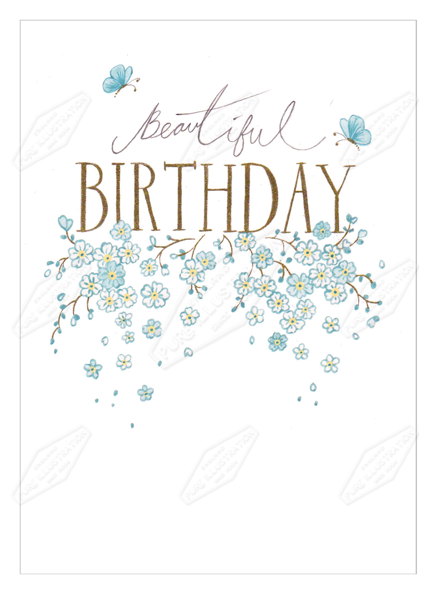 00035863AMA - Ally Marie is represented by Pure Art Licensing Agency - Birthday Greeting Card Design