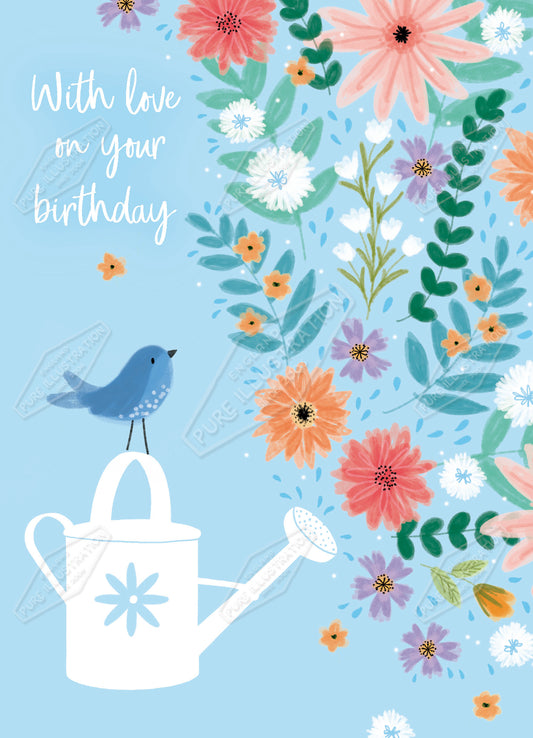 00035880CMI - Caitlin Miller is represented by Pure Art Licensing Agency - Birthday Greeting Card Design