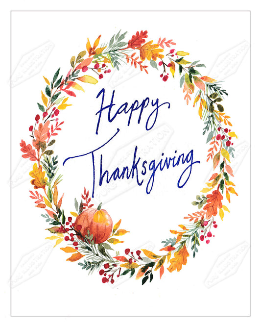 00035895AMA - Ally Marie is represented by Pure Art Licensing Agency - Thanksgiving Greeting Card Design