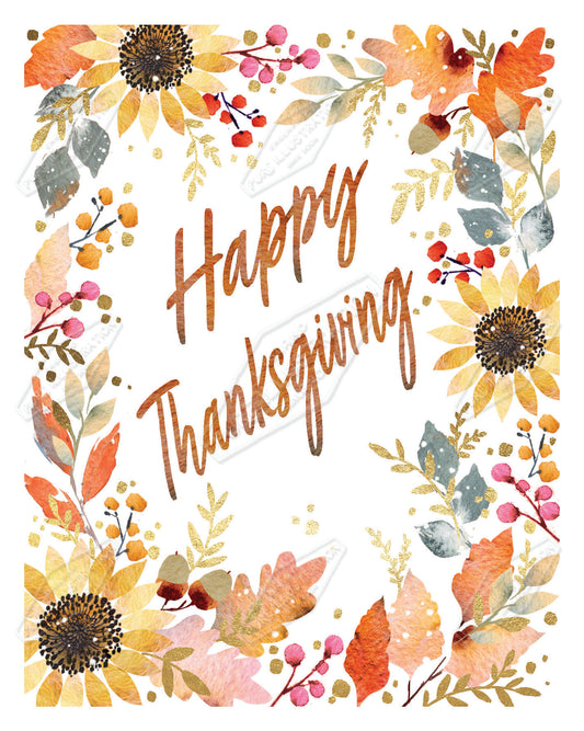00035896AMA - Ally Marie is represented by Pure Art Licensing Agency - Thanksgiving Greeting Card Design