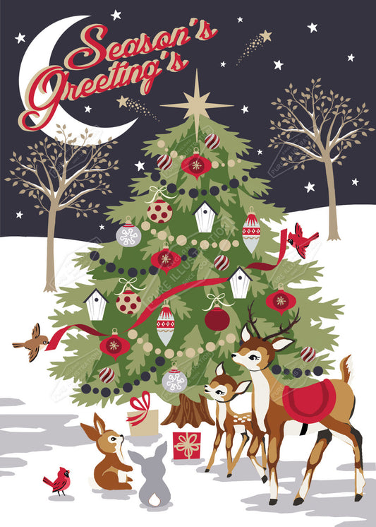 00035901DEV - Deva Evans is represented by Pure Art Licensing Agency - Christmas Greeting Card Design