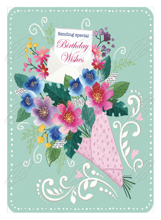 00035919AMA - Ally Marie is represented by Pure Art Licensing Agency - Birthday Greeting Card Design