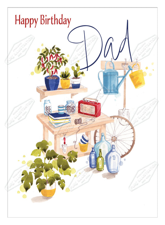 00035920AMA - Ally Marie is represented by Pure Art Licensing Agency - Birthday Greeting Card Design
