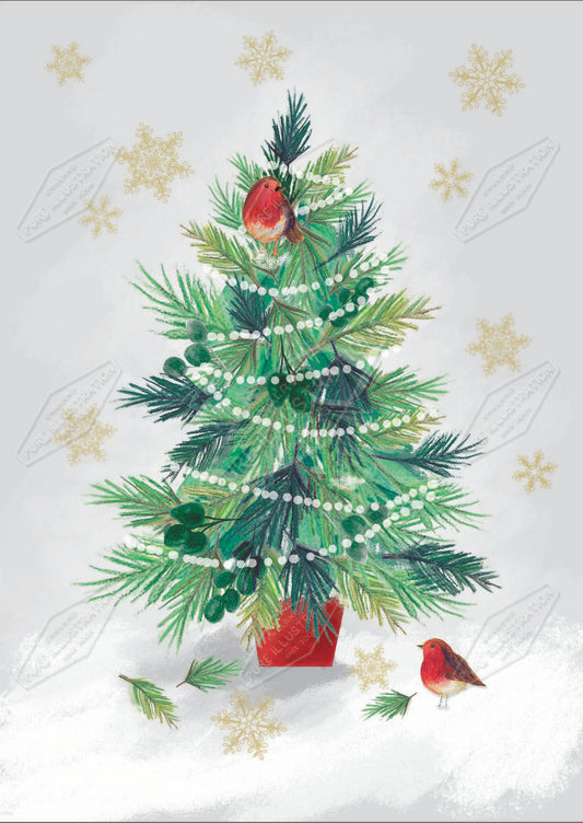 00035966SLA- Sarah Lake is represented by Pure Art Licensing Agency - Christmas Greeting Card Design