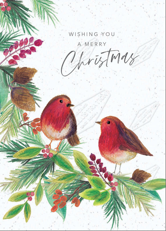 00035967SLA- Sarah Lake is represented by Pure Art Licensing Agency - Christmas Greeting Card Design