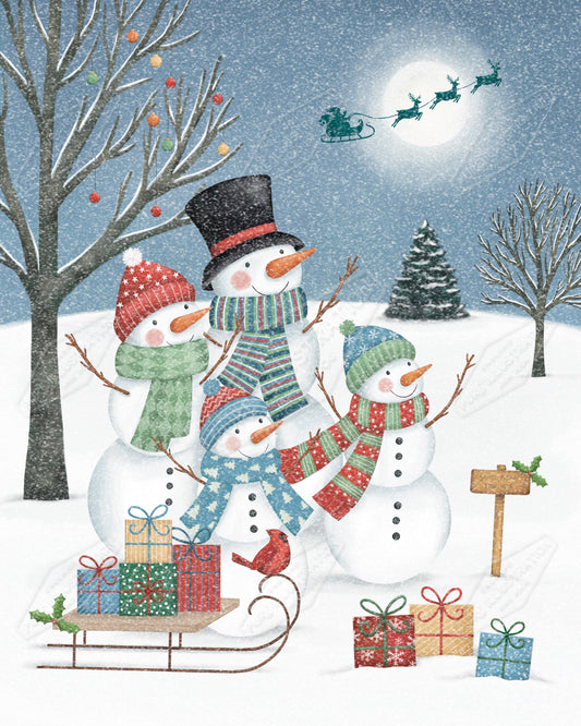 00035974AAI - Anna Aitken is represented by Pure Art Licensing Agency - Christmas Greeting Card Design