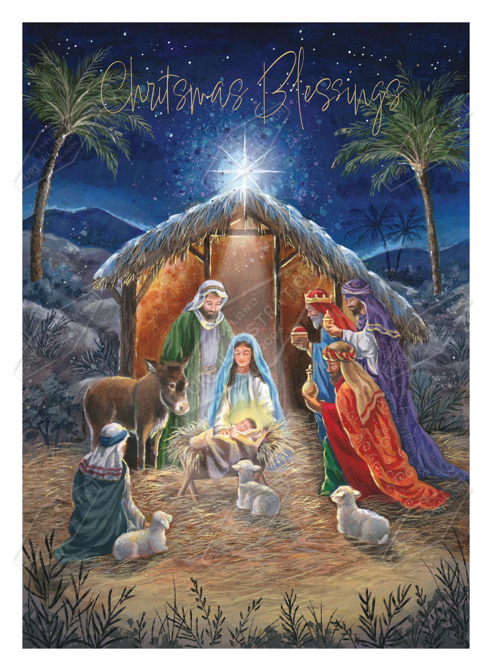 00035981AMA - Ally Marie is represented by Pure Art Licensing Agency - Christmas Greeting Card Design