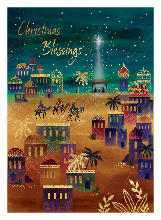 00035987AMA - Ally Marie is represented by Pure Art Licensing Agency - Christmas Greeting Card Design