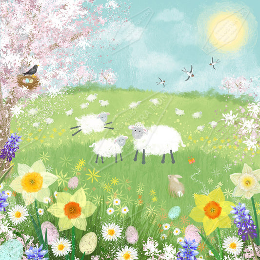 00036046VMA - Victoria Marks is represented by Pure Art Licensing Agency - Easter Greeting Card Design