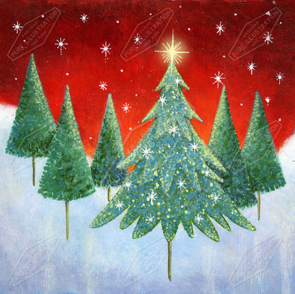 00010893JPA- Jan Pashley is represented by Pure Art Licensing Agency - Christmas Greeting Card Design