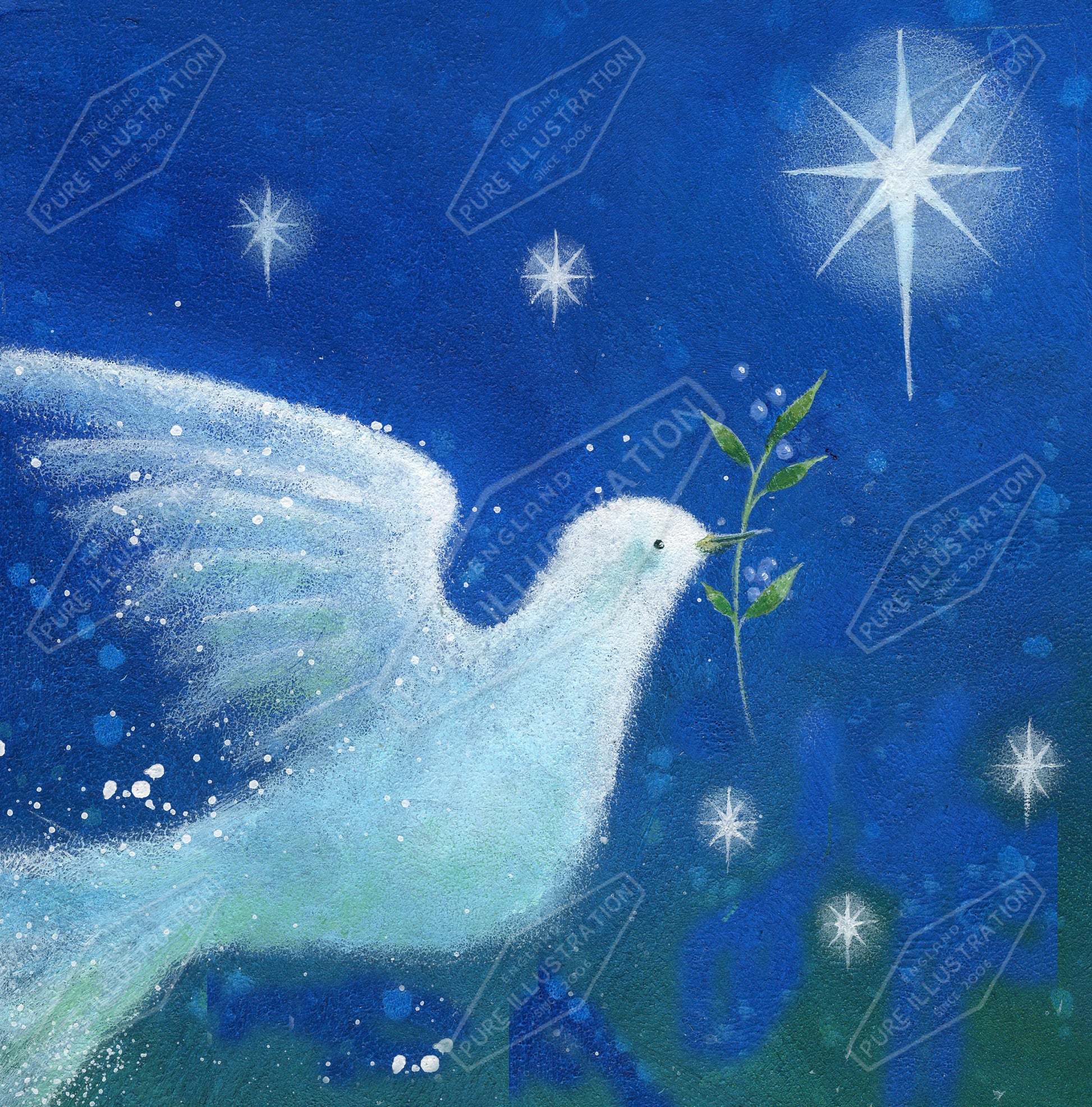 00010899JPA- Jan Pashley is represented by Pure Art Licensing Agency - Christmas Greeting Card Design
