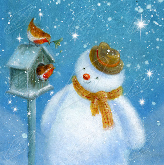 00010900JPA- Jan Pashley is represented by Pure Art Licensing Agency - Christmas Greeting Card Design