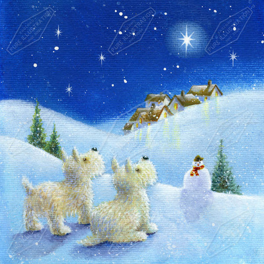 00010905JPA- Jan Pashley is represented by Pure Art Licensing Agency - Christmas Greeting Card Design