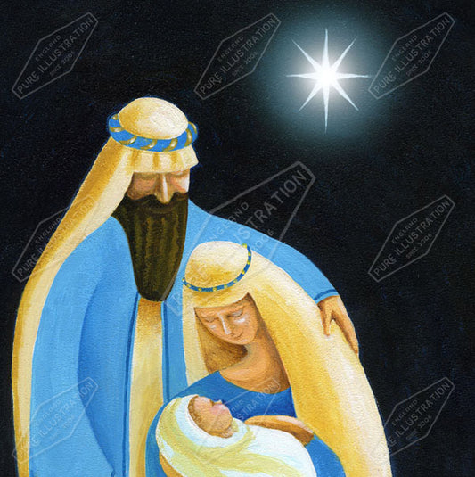 00010907JPA- Jan Pashley is represented by Pure Art Licensing Agency - Christmas Greeting Card Design