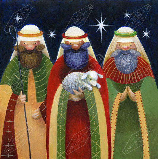 00010909JPA- Jan Pashley is represented by Pure Art Licensing Agency - Christmas Greeting Card Design