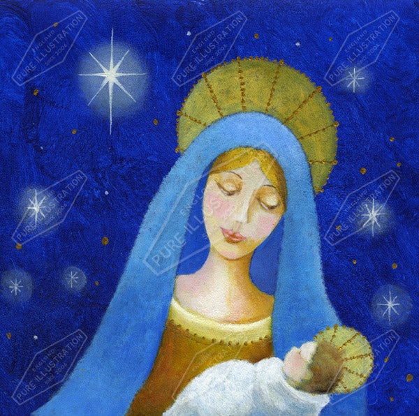 00010934JPA- Jan Pashley is represented by Pure Art Licensing Agency - Christmas Greeting Card Design