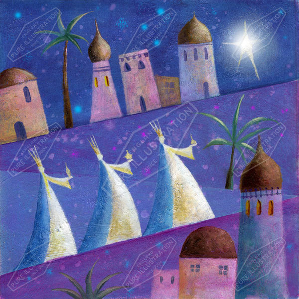 00010935JPA- Jan Pashley is represented by Pure Art Licensing Agency - Christmas Greeting Card Design