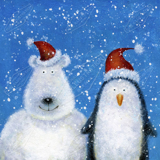 00010940JPA- Jan Pashley is represented by Pure Art Licensing Agency - Christmas Greeting Card Design