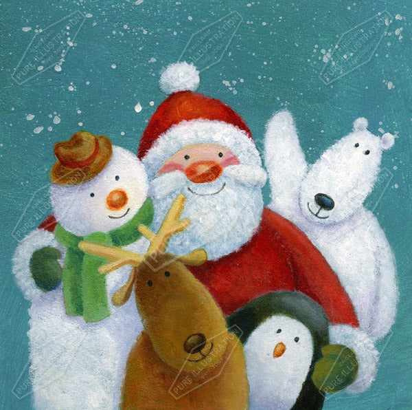 00010959JPA- Jan Pashley is represented by Pure Art Licensing Agency - Christmas Greeting Card Design