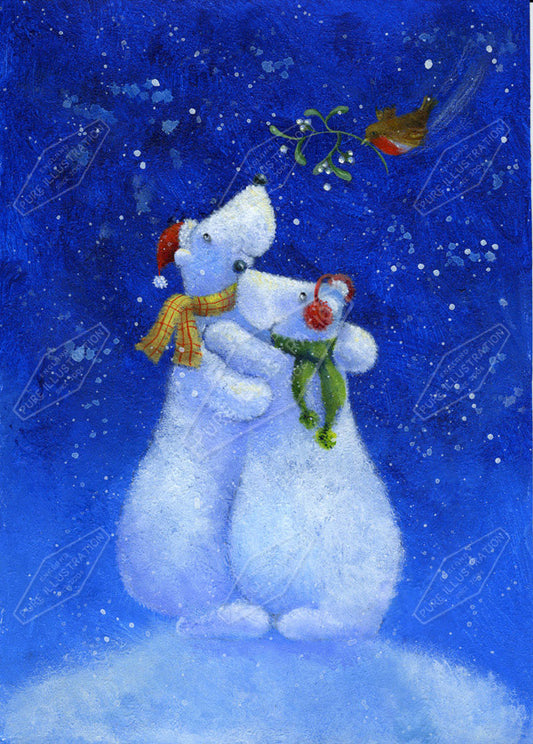00010960JPA- Jan Pashley is represented by Pure Art Licensing Agency - Christmas Greeting Card Design