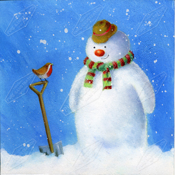 00010961JPA- Jan Pashley is represented by Pure Art Licensing Agency - Christmas Greeting Card Design
