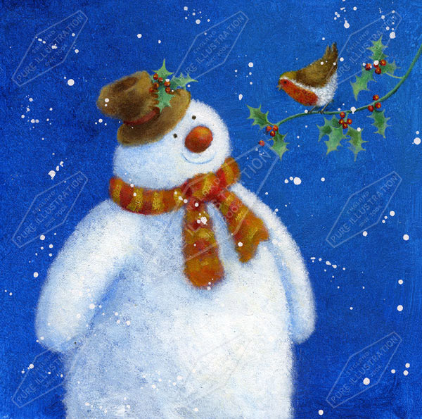 00010977JPA- Jan Pashley is represented by Pure Art Licensing Agency - Christmas Greeting Card Design
