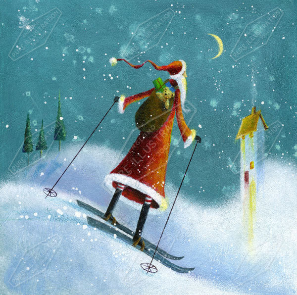 00010992JPA- Jan Pashley is represented by Pure Art Licensing Agency - Christmas Greeting Card Design